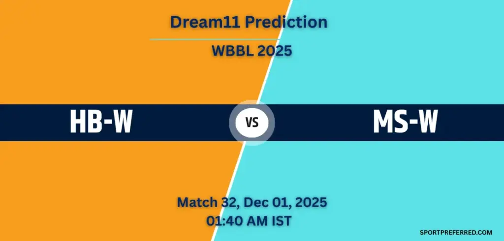 HB-W vs MS-W Dream11 Prediction: Match 32, Playing XI, Pitch Report & Head to Head – WBBL 2025 HB-W vs MS-W Dream11 Prediction: Match 32, Playing XI, Pitch Report & Head-to-Head - WBBL 2025