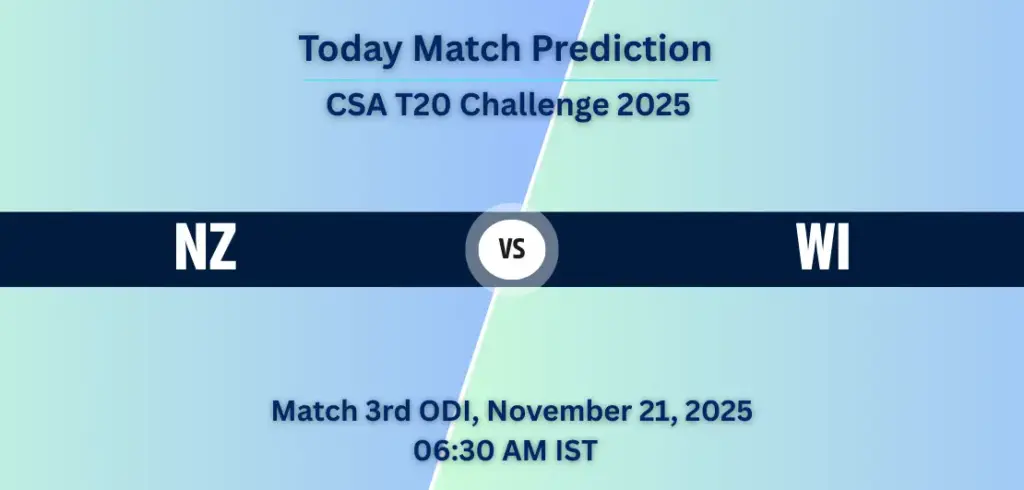NZ vs WI Match Prediction 3rd ODI: Playing XI, Pitch Report & Head-to-Head | West Indies Tour of New Zealand 2025 NZ vs WI Today Match Prediction