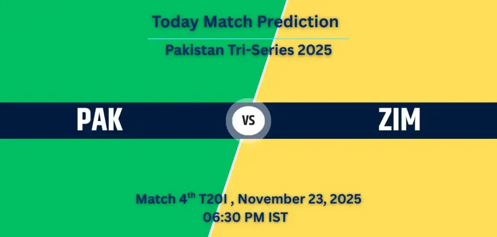 PAK vs ZIM Match Prediction Today 4th T20I: Playing XI, Pitch Report & Head-to-Head | Pakistan Tri-Series 2025 PAK vs ZIM Match Prediction