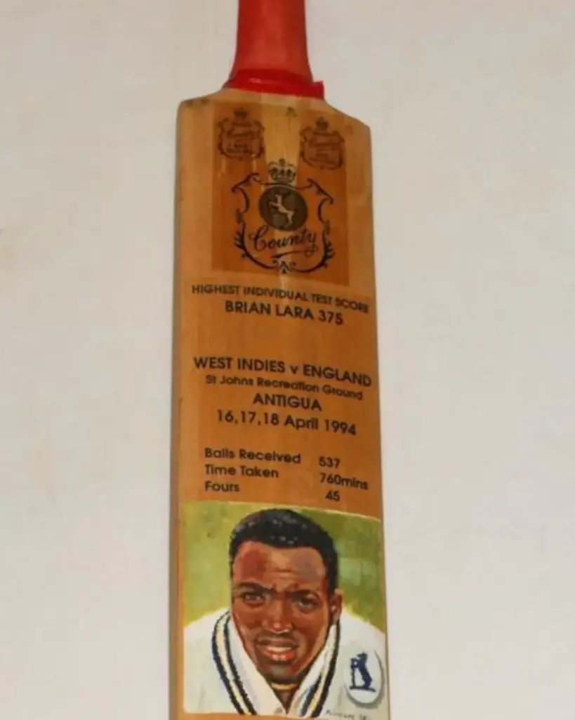 Brian Lara’s World-Record Bat (1994) 