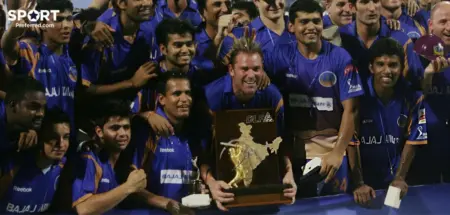 Captain Lifted the Diamond-Studded IPL 2008 Trophy