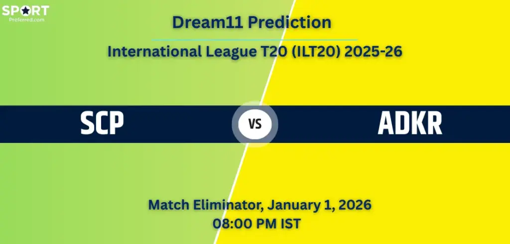 DCP vs ADKR Dream11 Prediction – Eliminator, T20 2025-26: Fantasy Cricket Tips, Captain & Vice-Captain Picks, Playing XI & Match Analysis DCP vs ADKR Dream11 Prediction