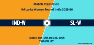IND-W vs SL-W Dream11 Prediction