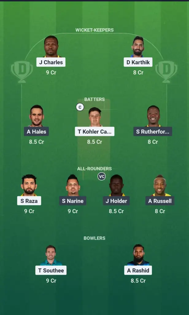 SWR vs ADKR Fantasy Team Suggestion 2