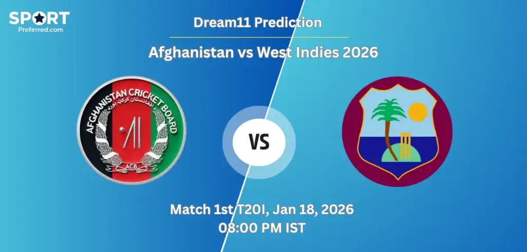 AFG vs WI Dream11 Prediction Today 1st T20I – Afghanistan vs West Indies 2026 Fantasy Tips & Playing XI AFG vs WI Dream11 Prediction