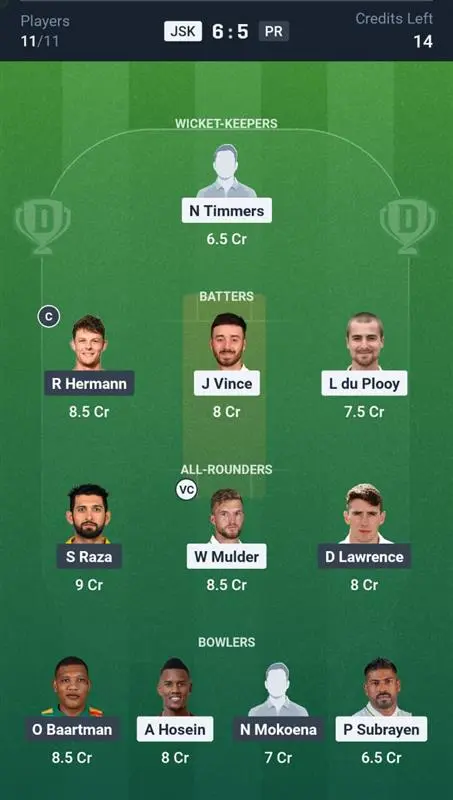 Small League (Safe Picks)