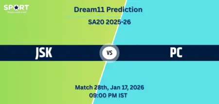 JSK vs PC Dream11 Prediction