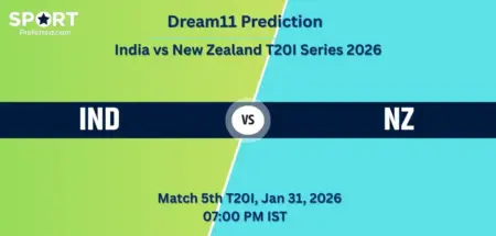 IND vs NZ Dream11 Prediction – 5th T20I (New Zealand tour of India 2026), Fantasy Tips, Playing XI & Captain Picks IND vs NZ Dream11 Prediction