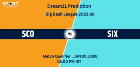 SCO vs SIX Dream11 Prediction Today – BBL 2025-26 Qualifier