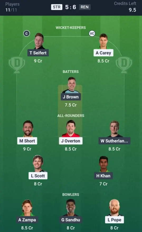 STR VS REN Grand League Team