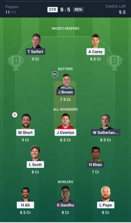 STR VS REN Small League Team