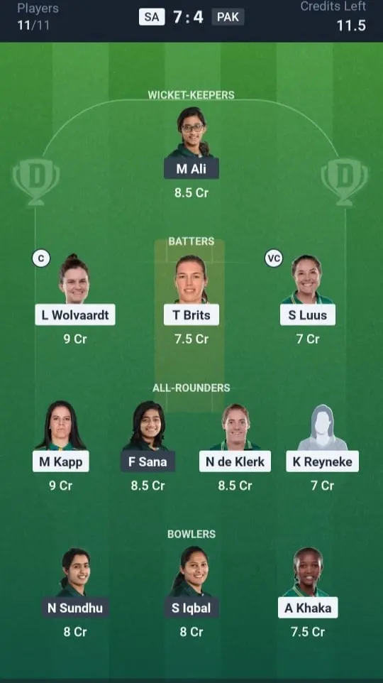 Small League (Safe Picks)