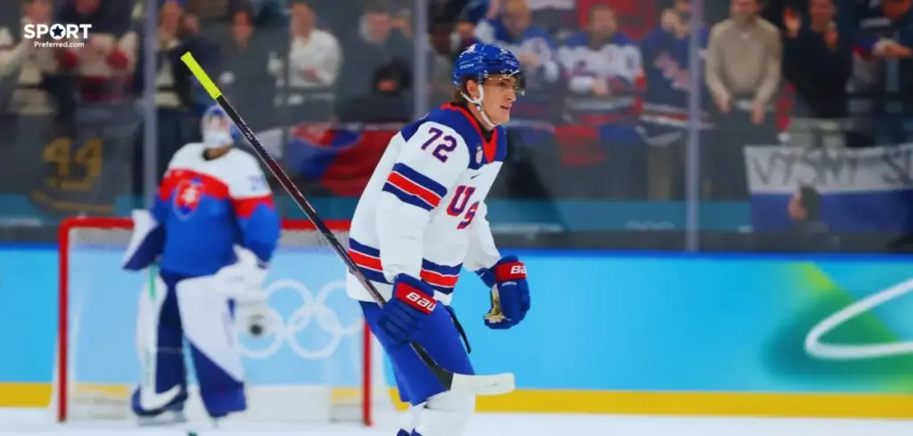 Tage Thompson Injury Update: USA Star’s Status in Doubt Before Olympic Hockey Final vs Canada Tage Thompson Injury Update: USA Star’s Status in Doubt Before Olympic Hockey Final vs Canada
