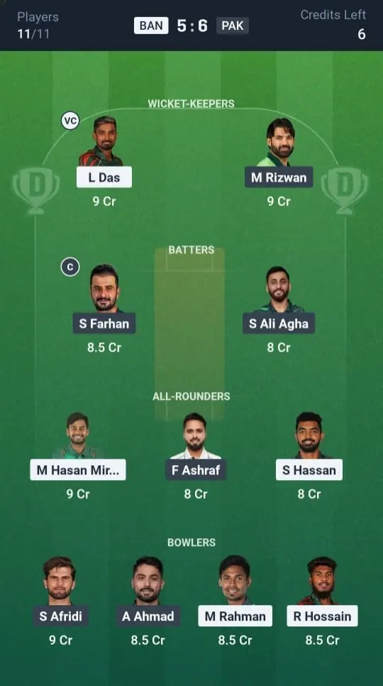 Small League (Safe Picks)