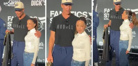 Tom Brady and Kay Adams Viral Moment Sparks Online Buzz at Flag Football Event