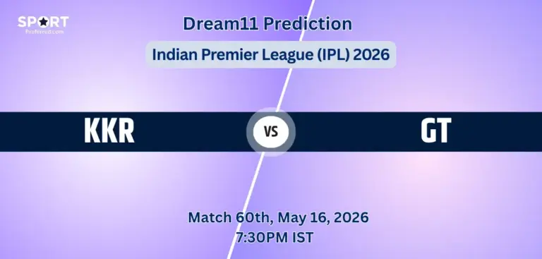 KKR vs GT Dream11 Prediction Today Match 60: Fantasy Cricket Tips, Captain & Vice-Captain Choices, Playing XI – Indian Premier League 2026 KKR VS GT Match 60 Dream11 Team Prediction, Indian Premier League 2026: Fantasy Cricket Tips, Captain & Vice-Captain Choices, Playing XI & Live Updates