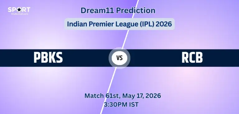 PBKS vs RCB Dream11 Prediction Today Match 61: Fantasy Cricket Tips, Captain & Vice-Captain Choices, Playing XI – Indian Premier League 2026 PBKS VS RCB Match 61 Dream11 Team Prediction, Indian Premier League 2026: Fantasy Cricket Tips, Captain & Vice-Captain Choices, Playing XI & Live Updates