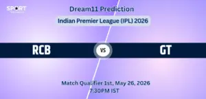 RCB VS GT Match Qualifier 1 Dream11 Team Prediction, Indian Premier League 2026: Fantasy Cricket Tips, Captain & Vice-Captain Choices, Playing XI & Live Updates 